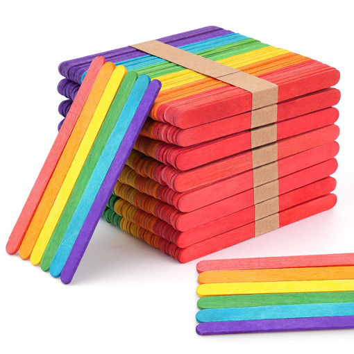 Picture of Wooden Sticks Small Multi Colors 4cm Hand Craft