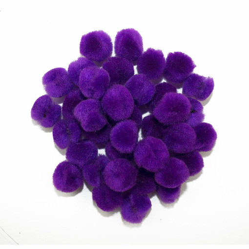 Picture of Pompoms 15Pcs Dark Purple Craft for all