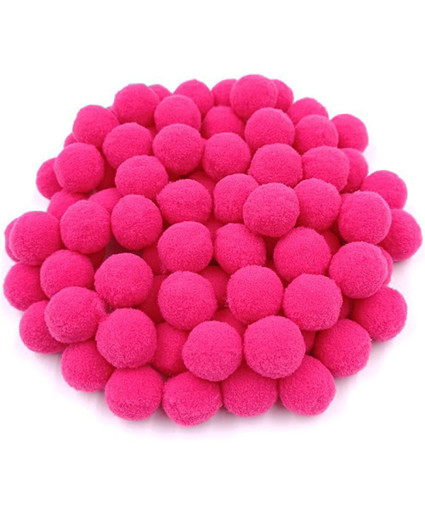 Picture of Pompoms 30pcs Fuchsia Craft for all