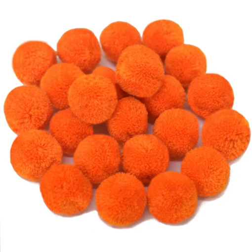Picture of Pompoms 30pcs Orange Craft for all