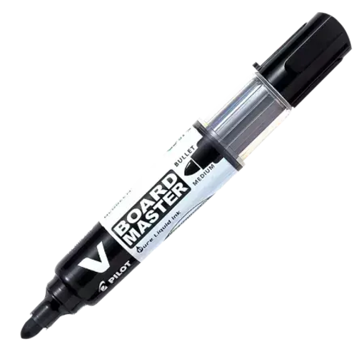 Picture of WhiteBoard Marker M Black Refillable Pilot