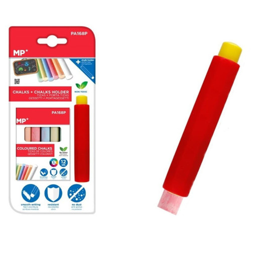 Picture of Chalk 12clrs With Holder MP