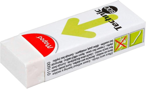 Picture of Eraser Big White Technic Maped