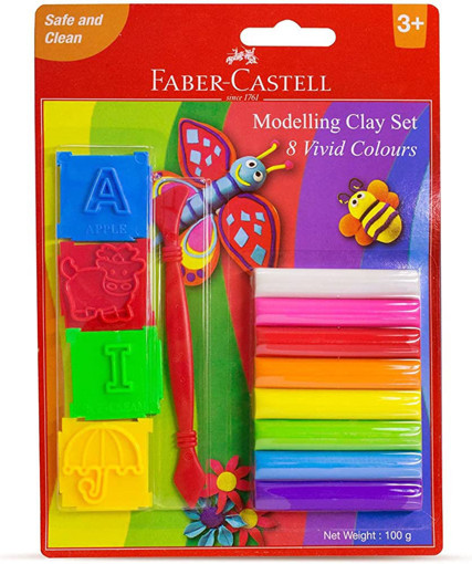 Picture of Clay (Set of 8) With Molds Faber-Castell