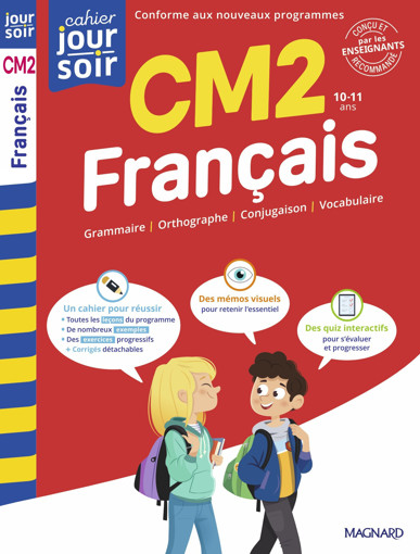 Picture of Cahier Jour Soir Francais CM2 Magnard