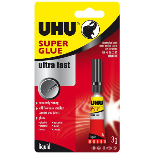Picture of Super Glue 3gr Fast Dry Uhu