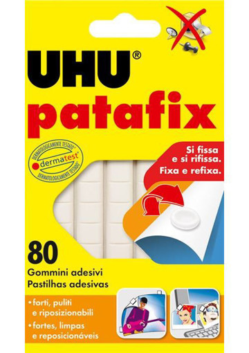 Picture of Gomme Fixe (Set of 80) White 50gr Removable Uhu