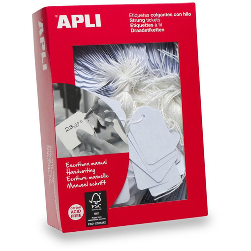 Picture of Strung Tags 28x43mm Apli