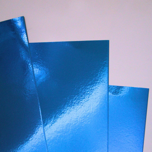 Picture of CardBoard 50x70cm Blue 250gr Metallic