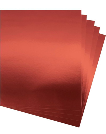 Picture of CardBoard 50x70cm Red 250gr Metallic