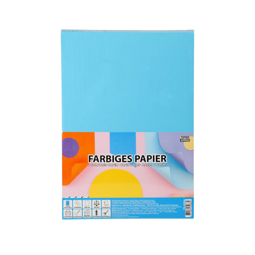 Picture of Plain Paper A4 250sheets Blue 80gr