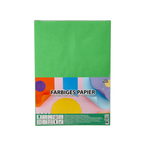 Picture of Plain Paper A4 250sheets Green 80gr