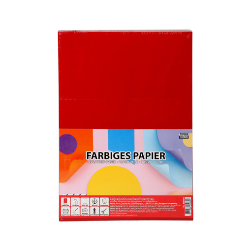Picture of Plain Paper A4 250sheets Red 80gr Tip Top