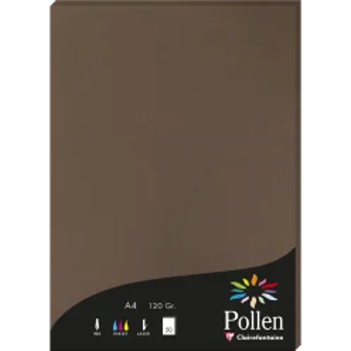 Picture of Plain Paper A4 50 Sheets Brown 120gr Claire Fontai