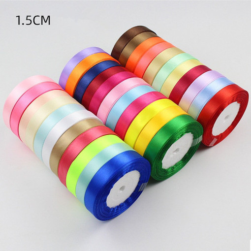 Picture of Ribbon 25Yards Colored 1.5cm Satin