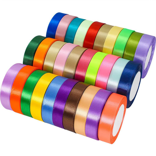 Picture of Ribbon 25Yards Colored 2cm Satin