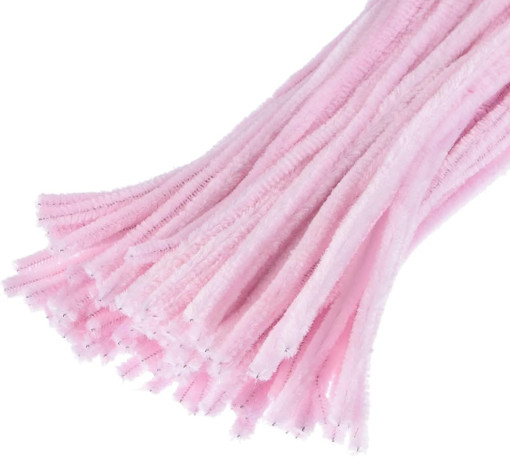 Picture of Chenille Stems 50pcs Pastel Pink 30cm Hand Craft