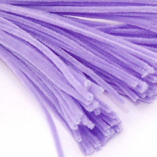 Picture of Chenille Stems 50pcs Pastel Purple 30cm Hand Craft