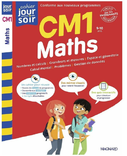 Picture of Maths CM1 Cahier Jour Soir  Magnard