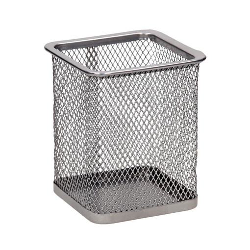 Picture of Pen Holder 8x9cm Silver Metal Tip Top