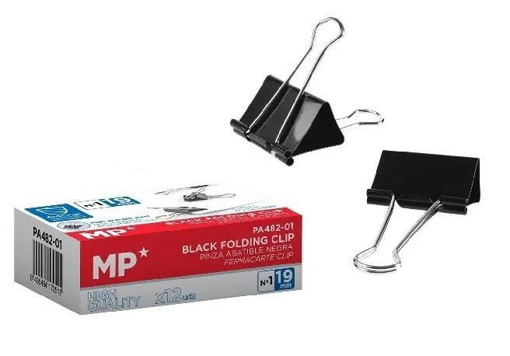 Picture of Binder Clips Black 19mm MP