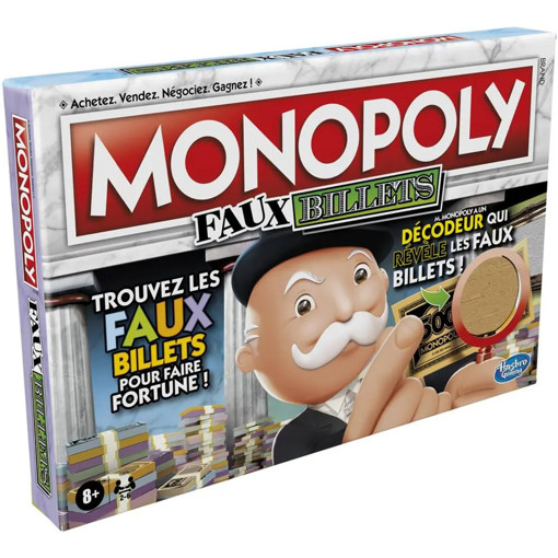 Picture of Foreign Games Age 8+ Hasbro,Monopoly Faux Billets