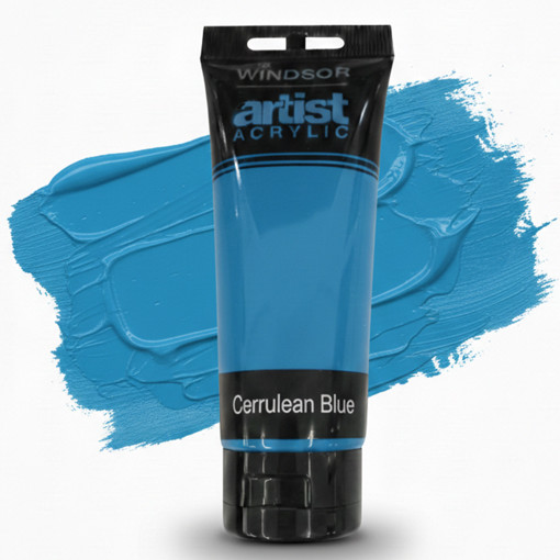 Picture of Acrylic 100ml Cerulean Blue Windsor