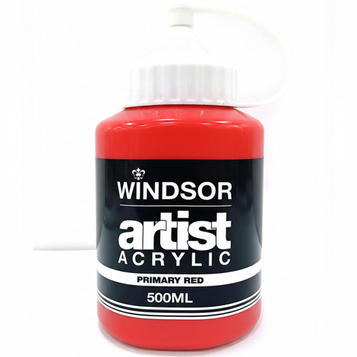 Picture of Acrylic 500ml Primary Red Windsor