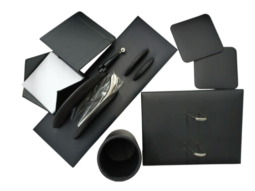 Picture of Desk Organizer 7pcs Black Leather