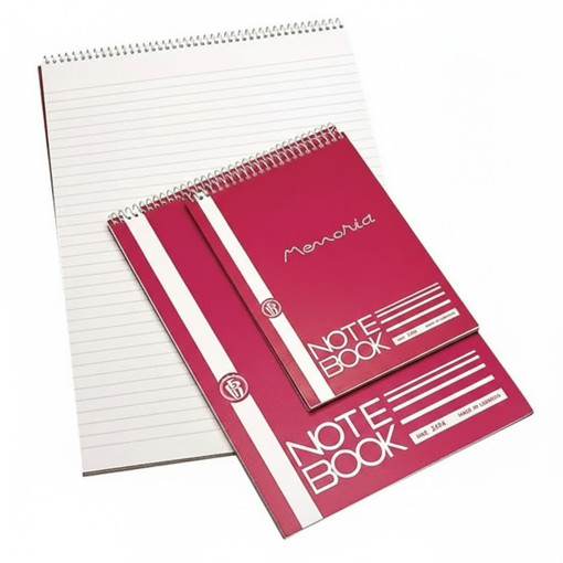 Picture of Notebook 12x17cm Red 60gr Lined Memoria