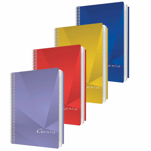 Picture of Spiral Copybook A4 Lined 48sheets 70gr Genio