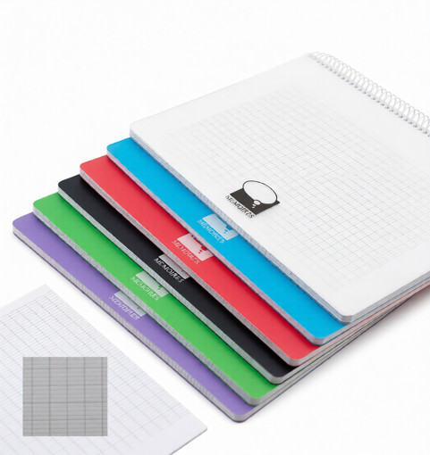 Picture of Spiral Copybook A4 Square 48sheets 90gr MEMOIRES