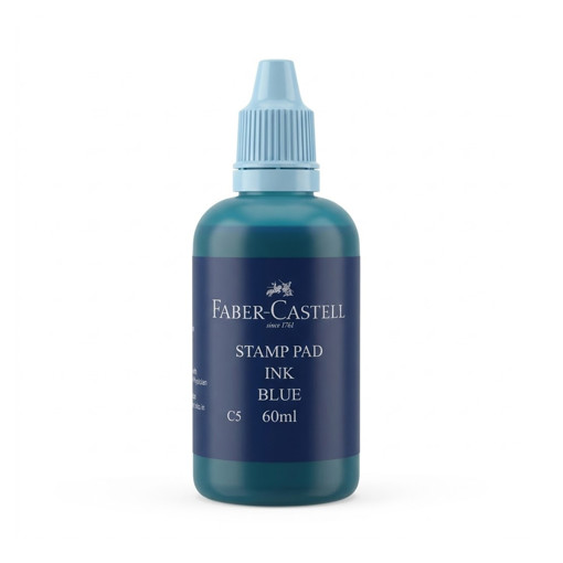 Picture of Ink For Stamps 60ml Blue Liquid Faber-Castell