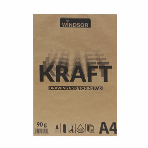 Picture of Sketch book A4 40 Sheets 90gr Kraft Windsor