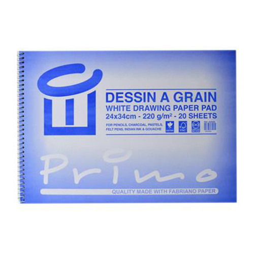 Picture of Drawing Paper 24x34/20 Sheets White 220g Spiral Pr
