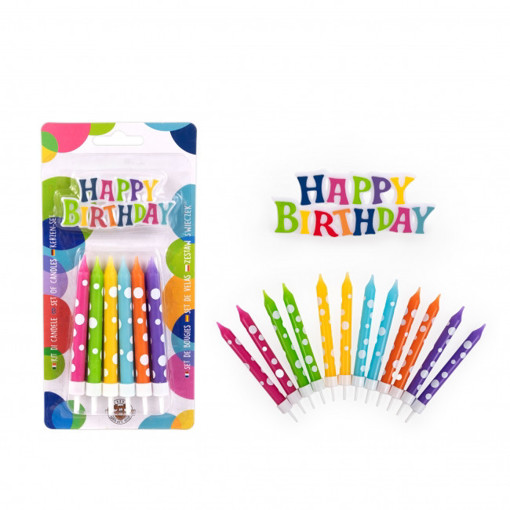 Picture of Candles (Set of 6) Colored Trendhaus
