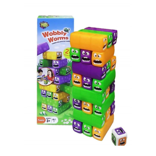 Picture of Fun Game,Wobbly Worms Tower Balacing Game