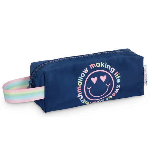 Picture of Pencil Case 1comp Navy Blue Girls Marshmallow