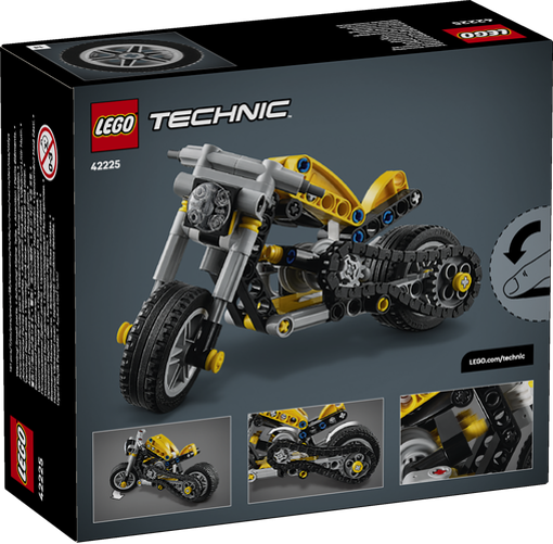 Picture of Lego Technic Yellow Motorcycle
